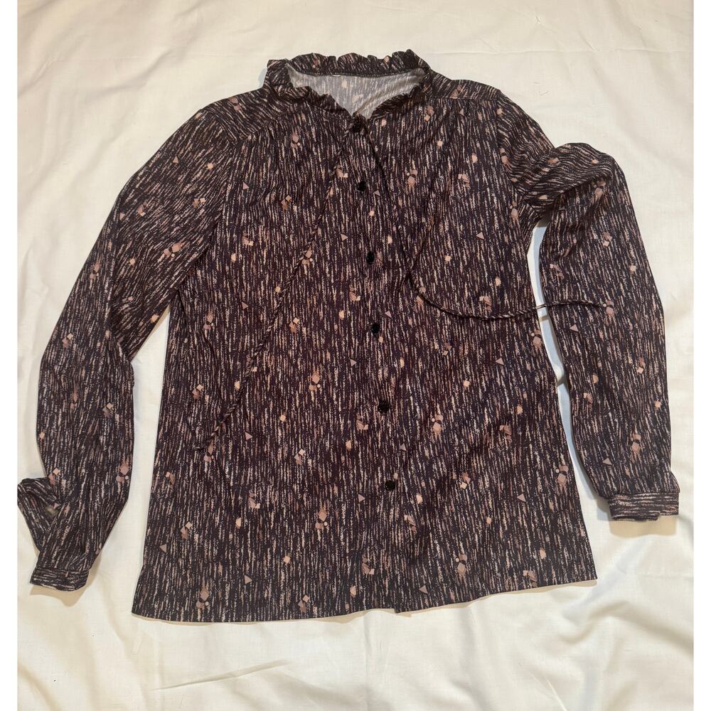 American Vintage Tree Bark Look Blouse, Medium